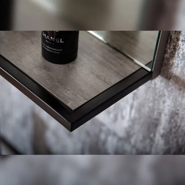 Зеркало Бриклаер ЛОФТ 60 см, метрополитен грей