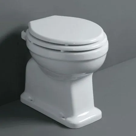 Унитаз приставной Simas Londra LO901bi вертикальный выпуск, белый/хром