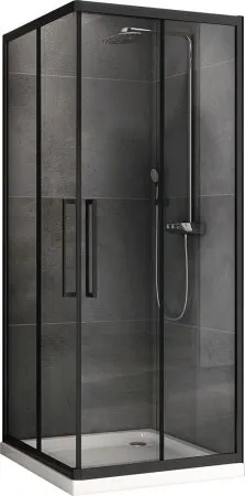 Душевой уголок ABBER Schwarzer Diamant AG02090BH прозрачное/черный
