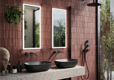 Зеркало для ванной комнаты  SANCOS Polo 350х800 с подсветкой,  PL35