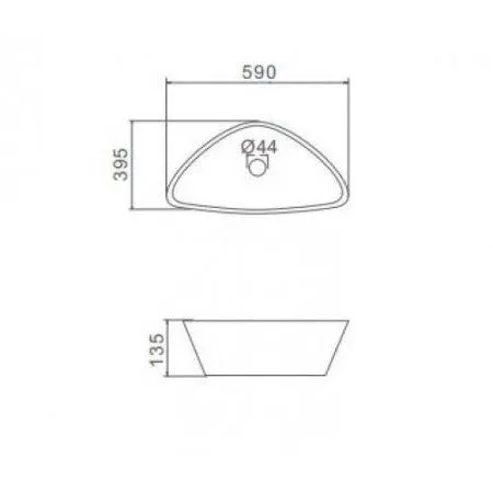 Раковина керамическая Gappo GT505