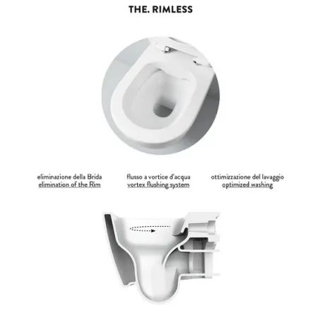 Унитаз приставной ArtCeram File 2.0 FLV005 15;00 серый