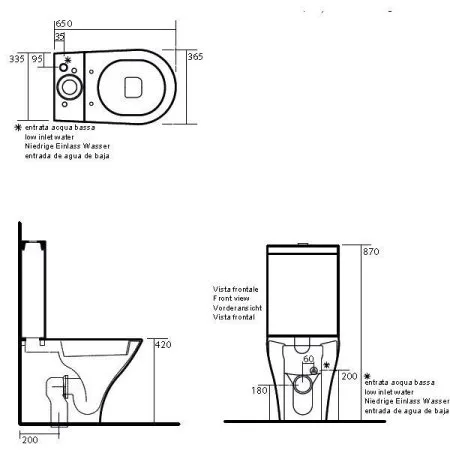 Чаша для унитаза-моноблока Kerasan Aquatech 371701 белый