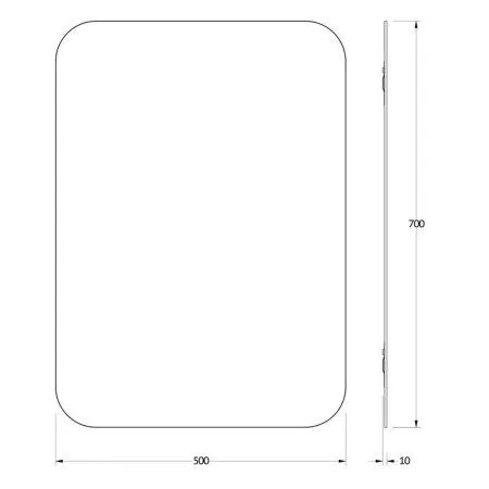 Зеркало Evoform Primary BY 0127 50x70