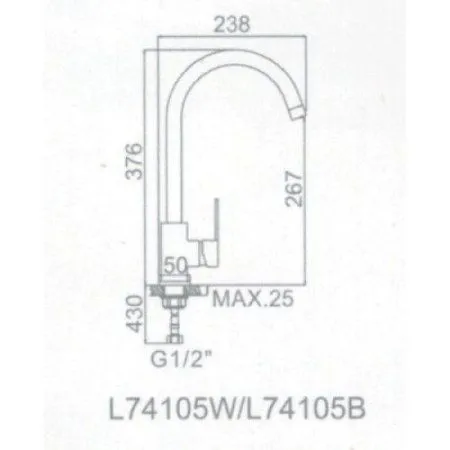 Смеситель Ledeme L74105B нержавеющая сталь + черный - купить в Москве по низкой цене в интернет-магазине с доставкой по всей России | HITsant Смеситель Ledeme L74105B нержавеющая сталь + черный