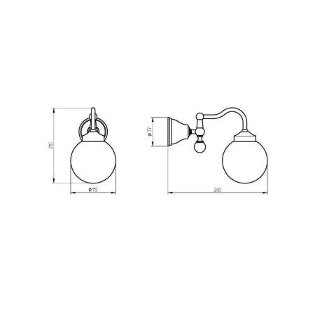 Светильник Migliore Provance 17710 золото