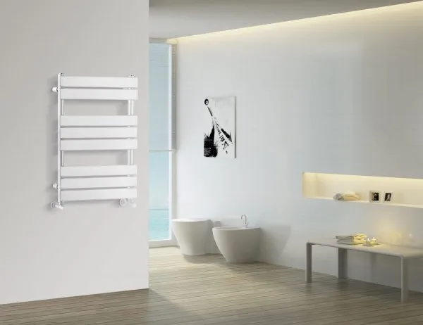 Полотенцесушитель водяной Boheme Venturo Matt White 720-MW 50*80 см белый матовый - купить в Москве по низкой цене в интернет-магазине с доставкой по всей России | HITsant Полотенцесушитель водяной Boheme Venturo Matt White 720-MW 50*80 см белый матовый