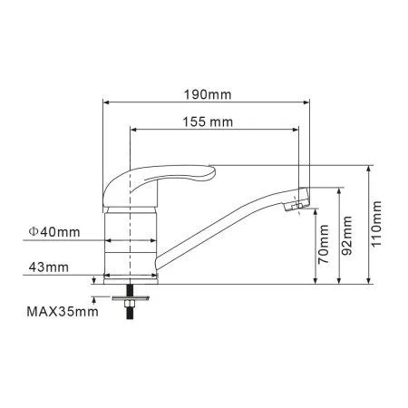 Смеситель поворотный OLISAN PROFI (PF1501)