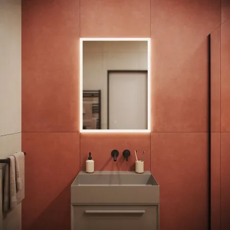 Зеркало для ванной комнаты  SANCOS Palace 600х800 с подсветкой,  PA600