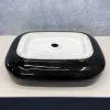Раковина Comforty 78102BW черно/белая