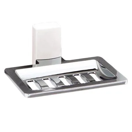 Мыльница WasserKRAFT Leine K-5069W белый, хром - купить в Москве по низкой цене в интернет-магазине с доставкой по всей России | HITsant Мыльница WasserKRAFT Leine K-5069W белый, хром