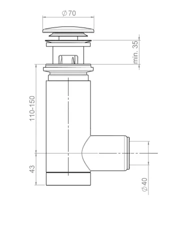 Сифон для раковины PREVEX Easy Clean (1502424)