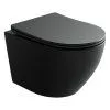 Унитаз подвесной Ceramica Nova Uno CN11001MB микролифт, черный матовый