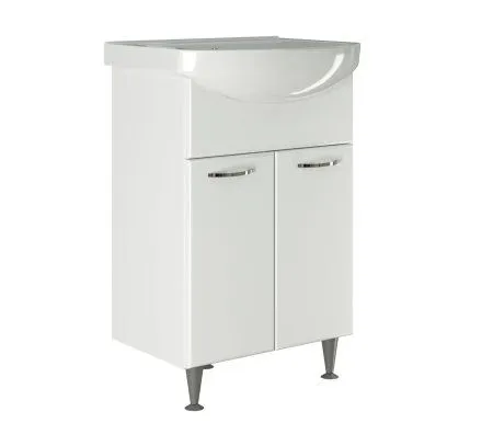 Тумба под раковину Арго-55 MIXLINE Стандарт-55 (525504) - купить в Москве по низкой цене в интернет-магазине с доставкой по всей России | HITsant Тумба под раковину Арго-55 MIXLINE Стандарт-55 (525504)