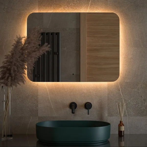 Зеркало с LED-подсветкой настенное Defesto Opti DF 2817RH 80x60