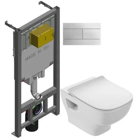 Комплект унитаз Jacob Delafon Struktura E21747RU-00 + инсталляция + кнопка + крышка - купить в Москве по низкой цене в интернет-магазине с доставкой по всей России | HITsant Комплект унитаз Jacob Delafon Struktura E21747RU-00 + инсталляция + кнопка + крышка