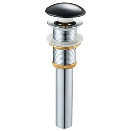 Донный клапан SantiLine SL-103 с переливом черный