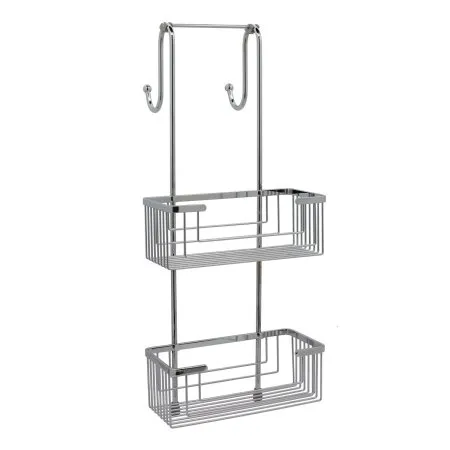 Полка двойная WasserKRAFT Без серии K-71122 металлическая, хром