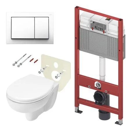 Комплект Tece V04 9400400.WC1 инсталляция + клавиша + унитаз