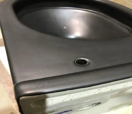 Унитаз подвесной CeramaLux 2198MB, Черно-Матовый