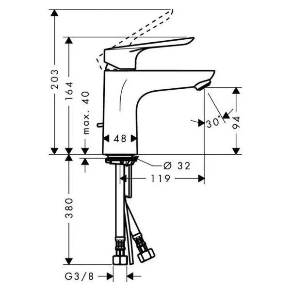 Смеситель Hansgrohe Logis E 71161000 для раковины - купить в Москве по низкой цене в интернет-магазине с доставкой по всей России | HITsant Смеситель Hansgrohe Logis E 71161000 для раковины