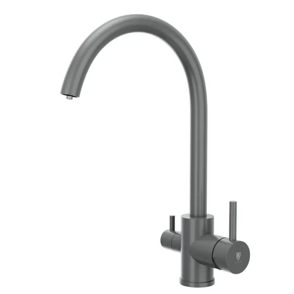 Смеситель для кухонной мойки с фильтром RUSH графит (SUS9035-37Grey)