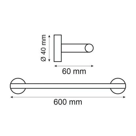 Полотенцедержатель 60 см Webert Rimini RI500503010, золото