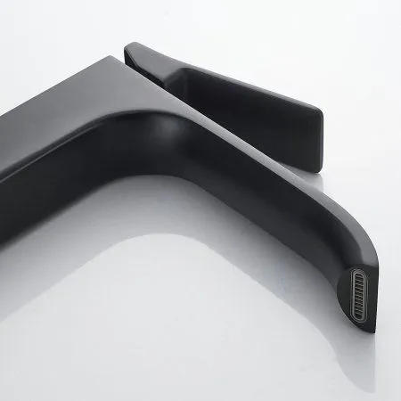 Смеситель для раковины однорычажный с гайкой Shevanik S4011H, Черный