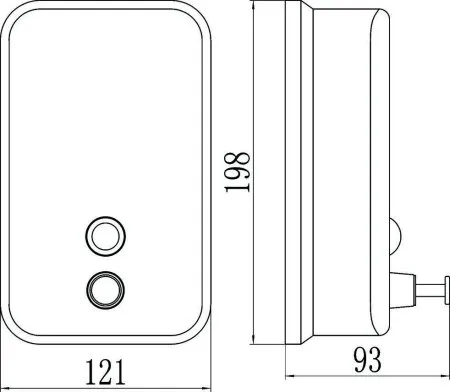 Дозатор для жидкого мыла 1 л Savol (S-00403)