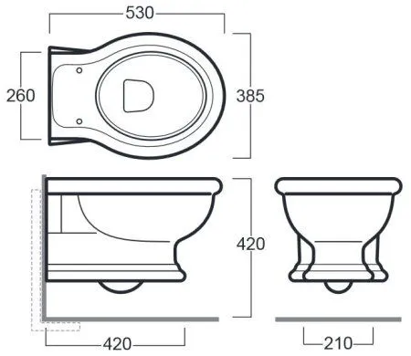 Унитаз подвесной Simas Lante LA18bi