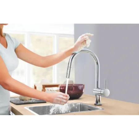 Смеситель Grohe Minta Touch 31358DC2 нержавеющая сталь