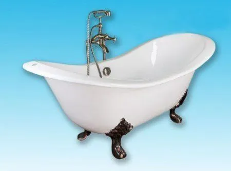 Чугунная ванна Elegansa Taiss бронзовые ножки