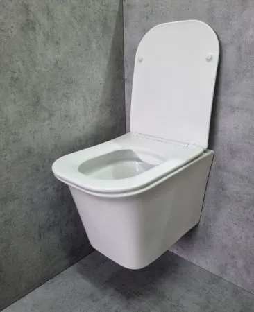 Унитаз подвесной CeramaLux 2622E, Бело-Глянцевый