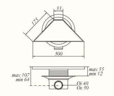 Душевой трап Migliore 24893 с гидрозатвором