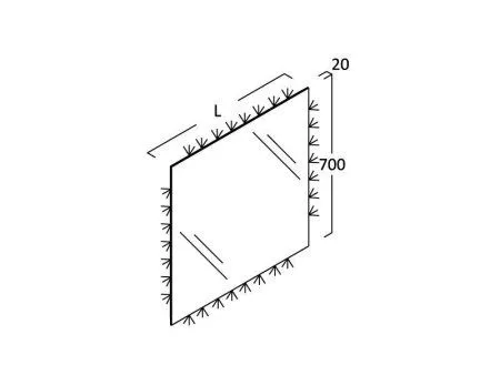 Зеркало Berloni Bagno SRL05 105 с подсветкой