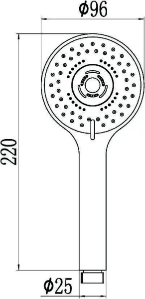 Лейка Savol для ручного душа 5ти режимная (S-OPA004)