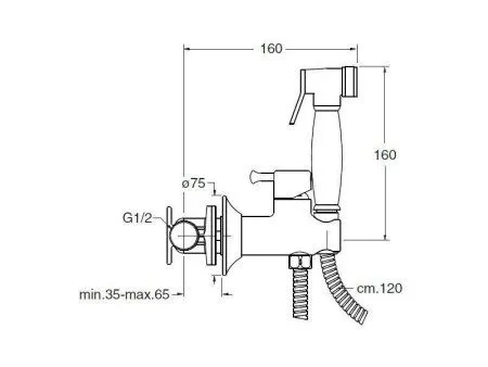Гигиенический душ Cristina WJ67751 для биде, хром - купить в Москве по низкой цене в интернет-магазине с доставкой по всей России | HITsant Гигиенический душ Cristina WJ67751 для биде, хром