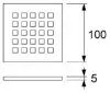 Решетка Tece TECEdrainpoint S 3665006 quadratum