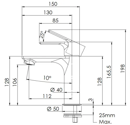 Смеситель Remer Energy EY12 для раковины, хром