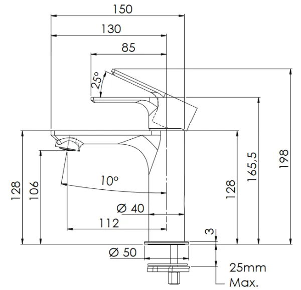 Смеситель Remer Energy EY12 для раковины, хром