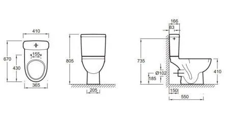 Унитаз-компакт Jacob Delafon Odeon Up 4956CK-00