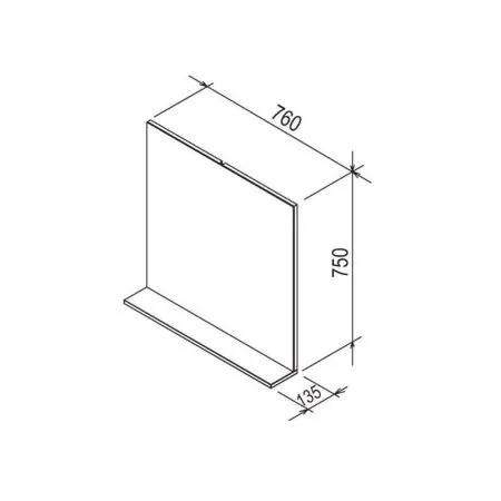 Зеркало Ravak Rosa II 760 X000001296 белый