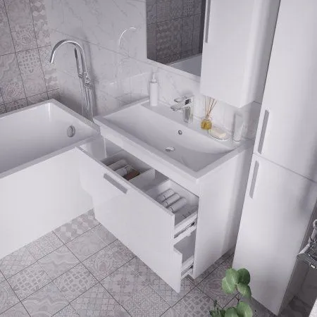 Шкаф-зеркало Grossman Нео 208024 80 белый