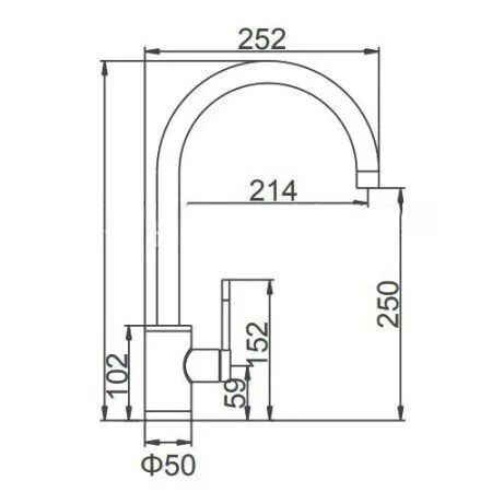 Смеситель Ledeme L74013 нержавеющая сталь