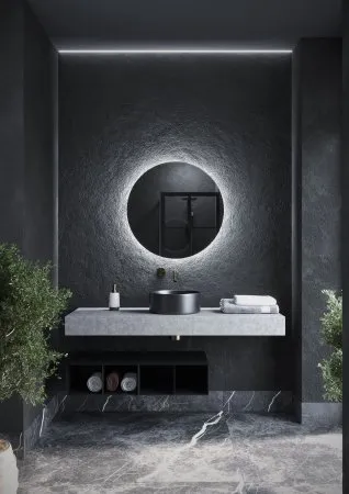 Зеркало для ванной комнаты  SANCOS Sfera D700  c  подсветкой ,  SF700