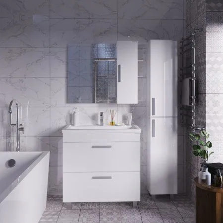 Шкаф-зеркало Grossman Нео 208024 80 белый