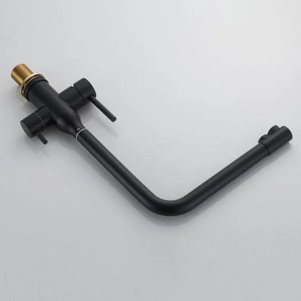 Смеситель для кухни с каналом для фильтрованной воды Shevanik S2MB48IVH,Черный