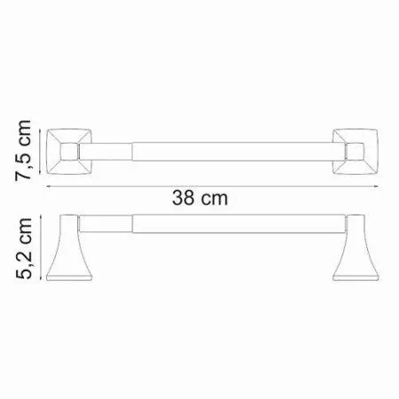Полотенцедержатель WasserKRAFT Wern K-2591 для бумажных полотенец, хром