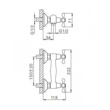 Смеситель для душа Frap F2008