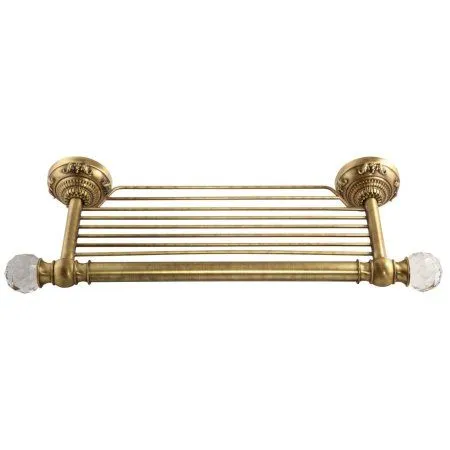 Полка Migliore Cristalia 16776 бронза/swarovski